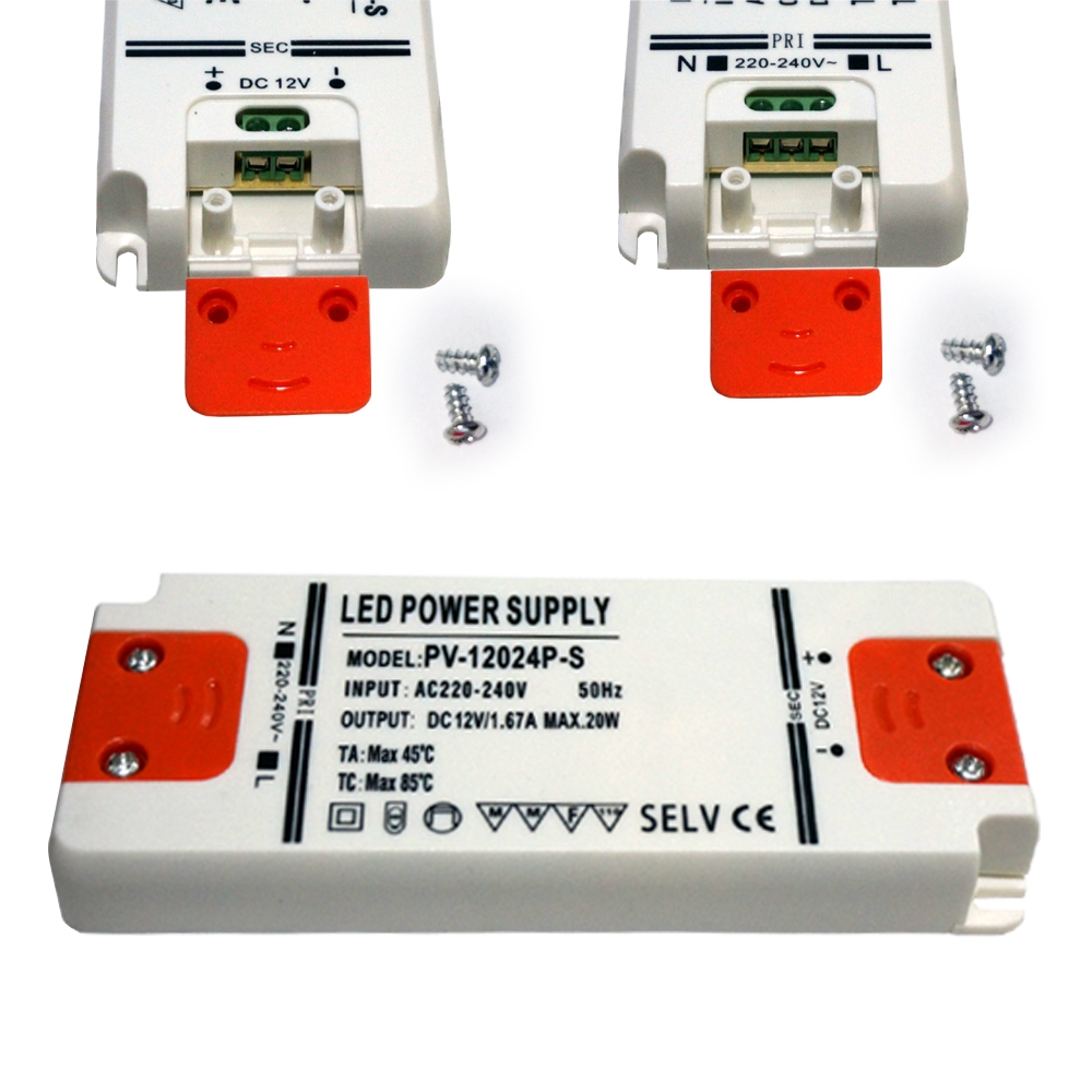 Alimentatore DC 12V 5A IP67 Per Strisce LED, Driver CCTV